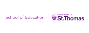 School of Education University of St. Thomas, logo.